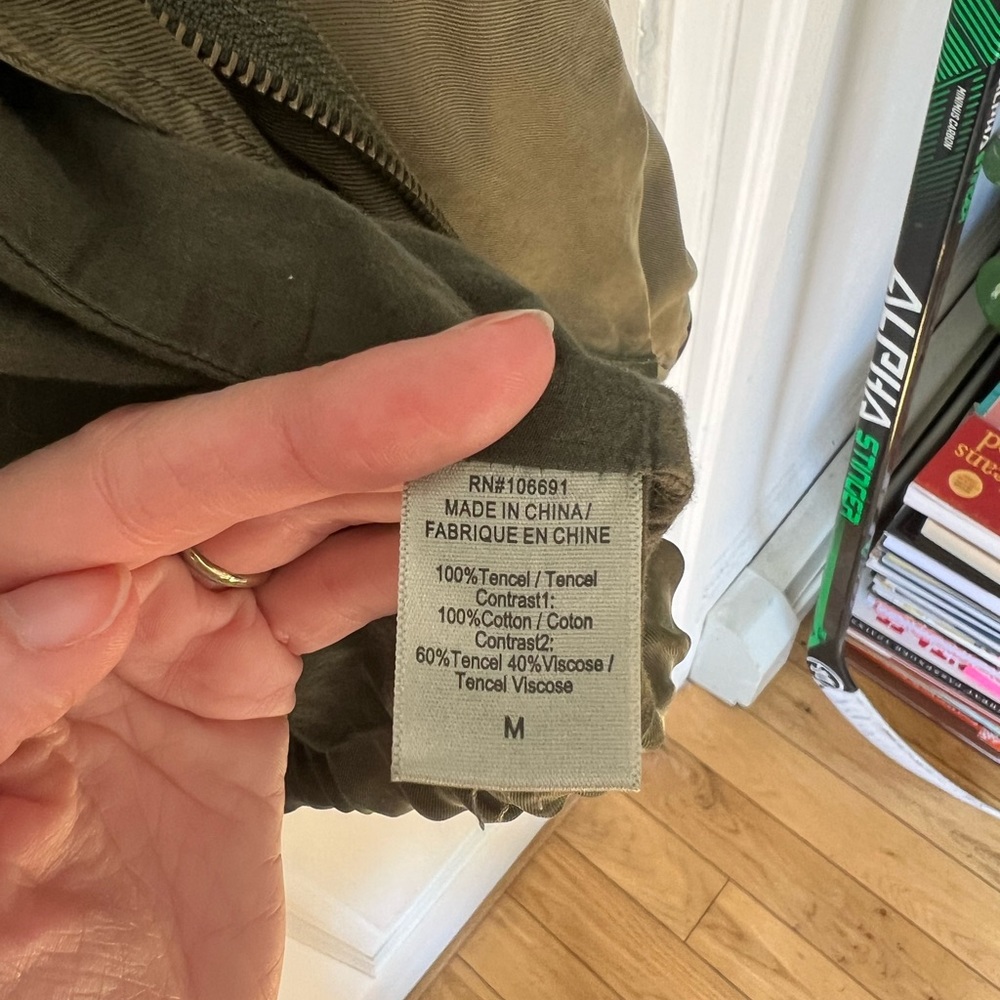 Army green slouchy cargo jacket - Picture 3 of 6